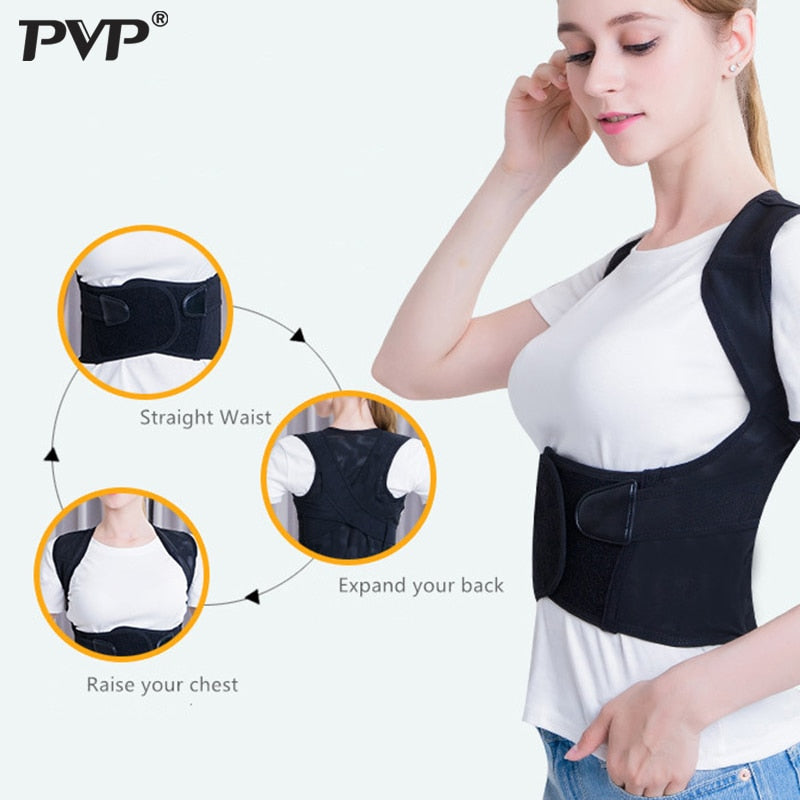 Back Posture Corrector Therapy Corset Spine Support Belt Lumbar - KiwisLove