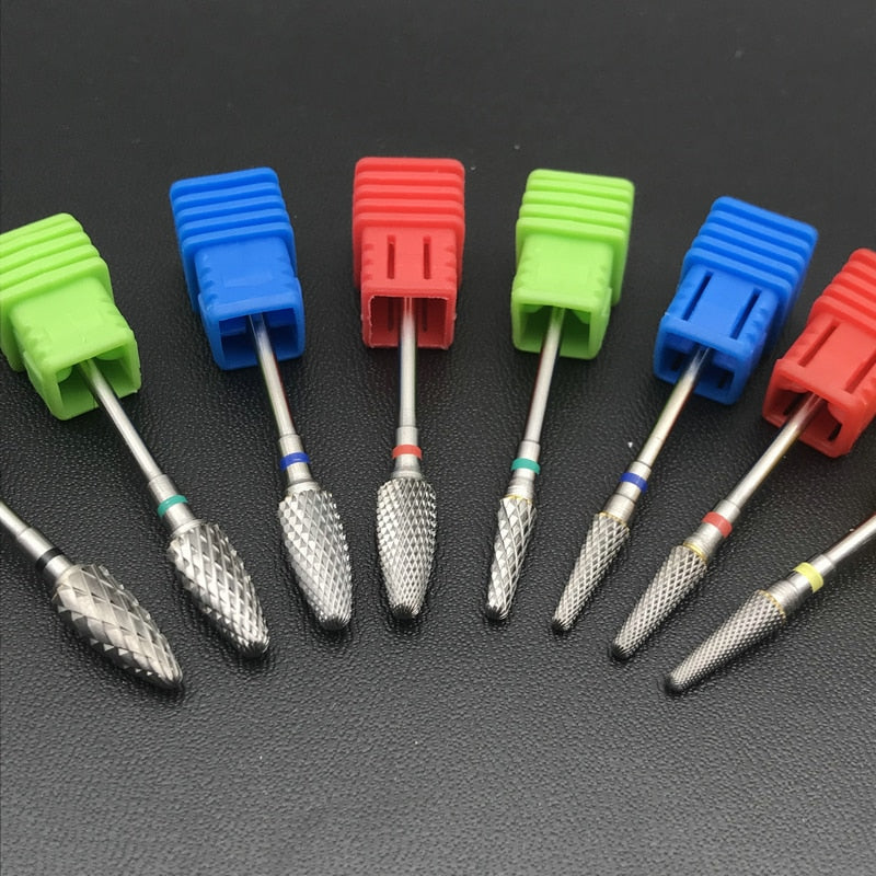 15 Style Choice Tungsten Carbide Nail Drill Bits Machine Nail Cutter - KiwisLove