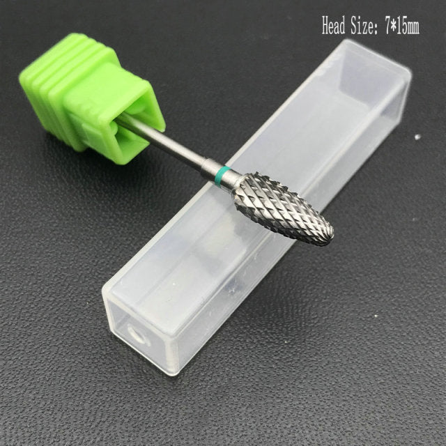 15 Style Choice Tungsten Carbide Nail Drill Bits Machine Nail Cutter - KiwisLove
