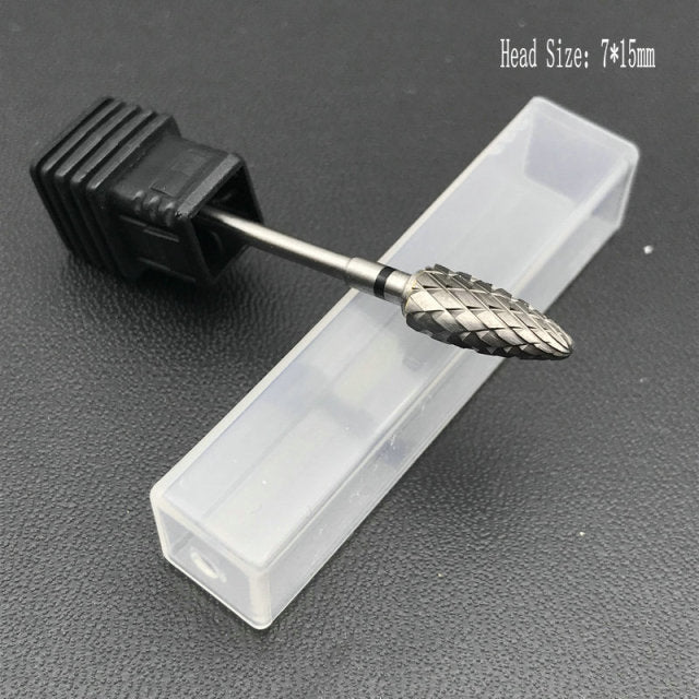 15 Style Choice Tungsten Carbide Nail Drill Bits Machine Nail Cutter - KiwisLove