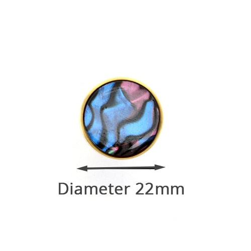 Paua Shell Brass Hooks Gold Cabinet Knobs - KiwisLove