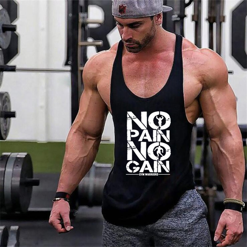 Bodybuilding stringer tank top man Cotton Gym sleeveless 2021 New - KiwisLove
