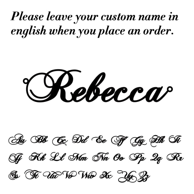 Custom Name Necklace Women Personalized Nameplate Birthday Gift Lady - KiwisLove