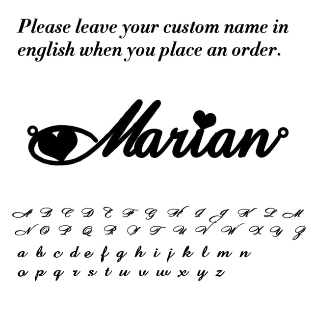 Custom Name Necklace Women Personalized Nameplate Birthday Gift Lady - KiwisLove