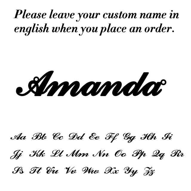 Custom Name Necklace Women Personalized Nameplate Birthday Gift Lady - KiwisLove