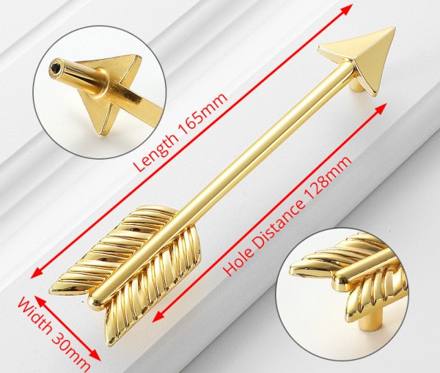 Arrow Handle Zinc Alloy Kitchen Cabinet - KiwisLove