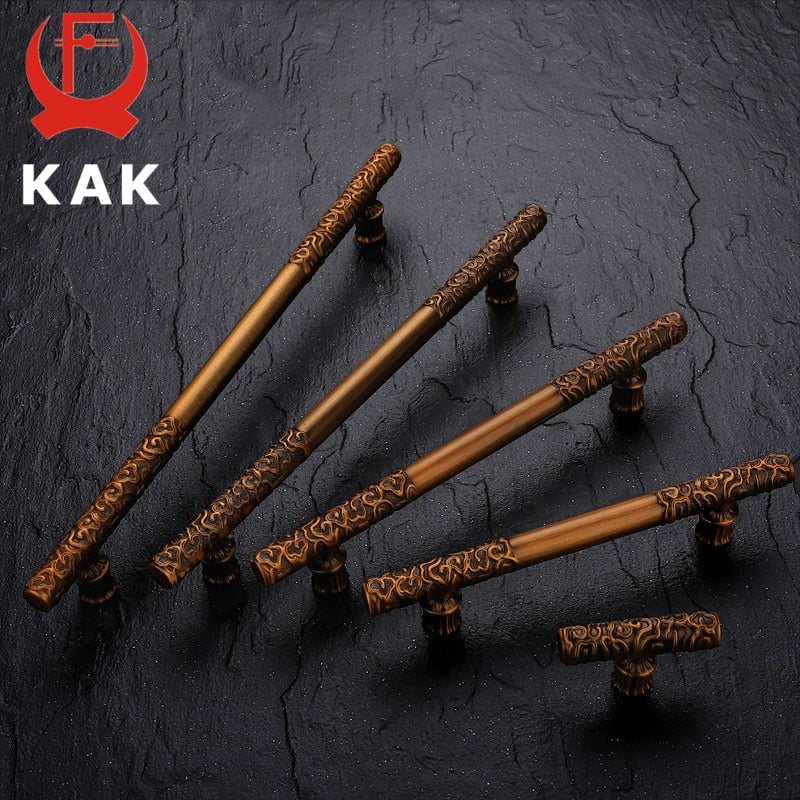 Vintage Antique Bronze Cabinet Handles Chinese Style - KiwisLove