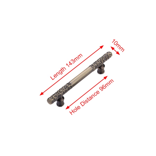 Vintage Antique Bronze Cabinet Handles Chinese Style - KiwisLove