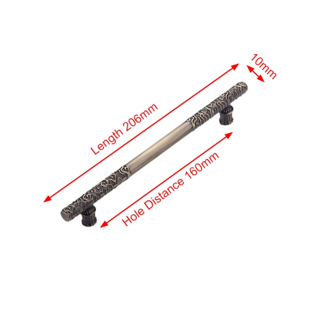 Vintage Antique Bronze Cabinet Handles Chinese Style - KiwisLove