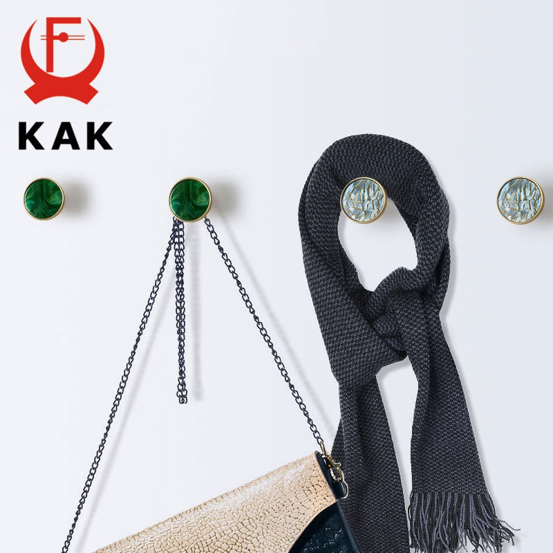 KAK Zinc Alloy Wall Hooks Gold Cabinet Knobs and Handles - KiwisLove