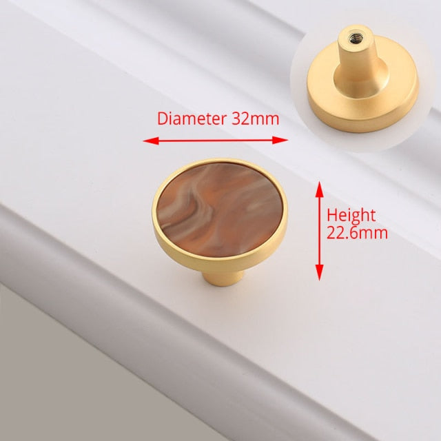 KAK Zinc Alloy Wall Hooks Gold Cabinet Knobs and Handles - KiwisLove