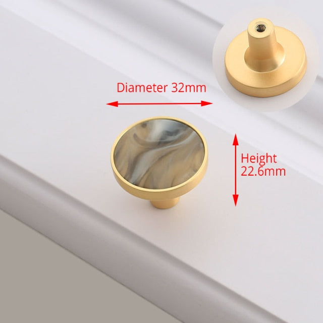 KAK Zinc Alloy Wall Hooks Gold Cabinet Knobs and Handles - KiwisLove