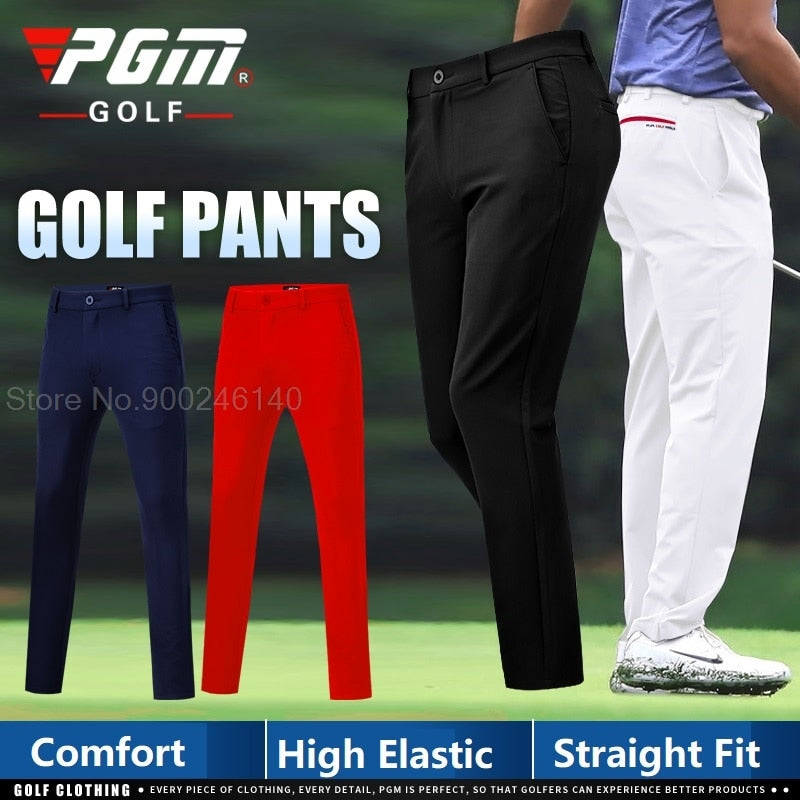 PGM Men Golf Pants Male  High-Elastic Casual Golf Tennis Long - KiwisLove