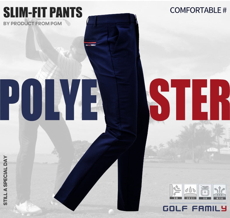 PGM Men Golf Pants Male  High-Elastic Casual Golf Tennis Long - KiwisLove