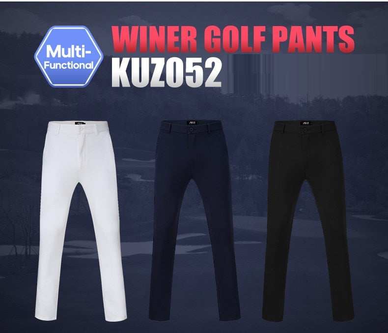 PGM Men Golf Pants Male  High-Elastic Casual Golf Tennis Long - KiwisLove