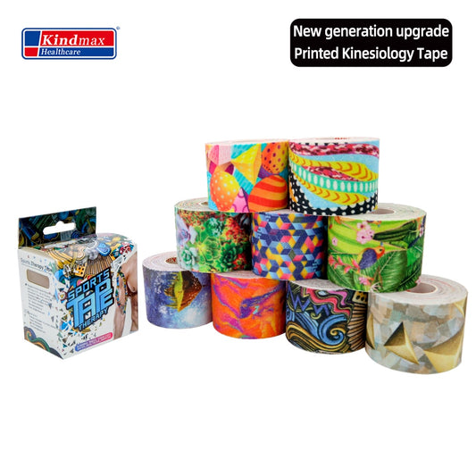 Kindmax Healthcare  Kinesiology Tape Kit for Athletic Sports Muscle Protector 5cm x 5m Roll - KiwisLove