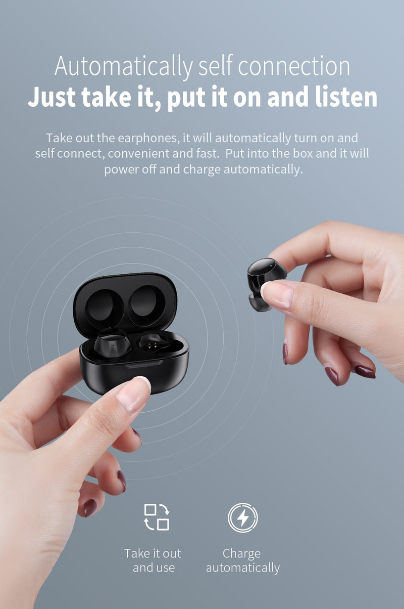 Mifa X19 TWS Earphone Wireless Bluetooth 5.0 Earbuds Noise Cancelling - KiwisLove