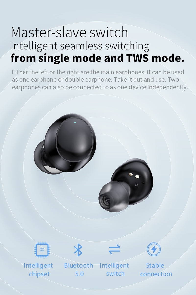 Mifa X19 TWS Earphone Wireless Bluetooth 5.0 Earbuds Noise Cancelling - KiwisLove