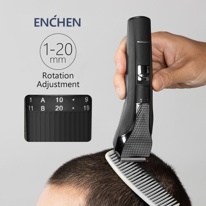 ENCHEN Electric Trimmer For Men USB Cordless Rechargeable Hair Clippers - KiwisLove