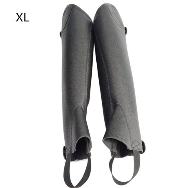 Equestrian Leggings Microfiber PU Durable Horse Riding Boots Cover Adults Body Protectors Soft Protection Gear Horse Equipment - KiwisLove