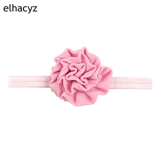 2021 NEW Big Bow Headband Pearl Flower Turban Girls Fabric Elastic Hair Band - KiwisLove