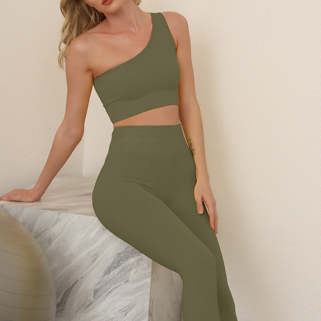 Women Yoga Sets Fitness Bras Legging Suits Seamless Gym Wear Running Clothing Outfits - KiwisLove