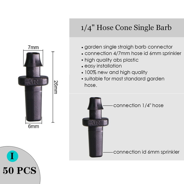 Irrigation Dripper Sprinkler 1/4" Hose - KiwisLove