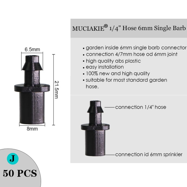 Irrigation Dripper Sprinkler 1/4" Hose - KiwisLove