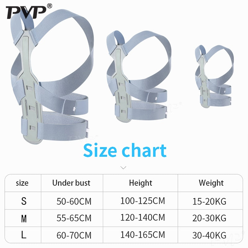 Shoulder Back Brace Support Adjustable Posture Corrector Spine Lumbar - KiwisLove