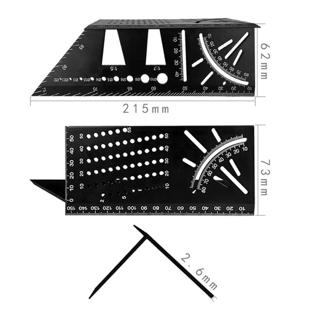 Triangle  Ruler Protractor Swanson Speed Square Layout Gauge - KiwisLove