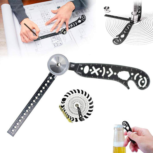 Versatile Multi-Function Drawing Ruler Creative Drawing Curved Magnetic Ruler Tool - KiwisLove