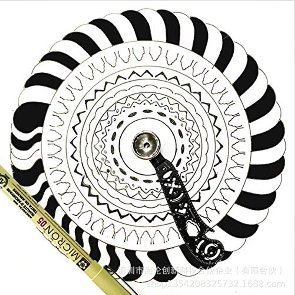 Versatile Multi-Function Drawing Ruler Creative Drawing Curved Magnetic Ruler Tool - KiwisLove