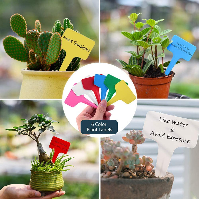 Plastic Plant Labels T-Type Garden Tags Plants Waterproof - KiwisLove