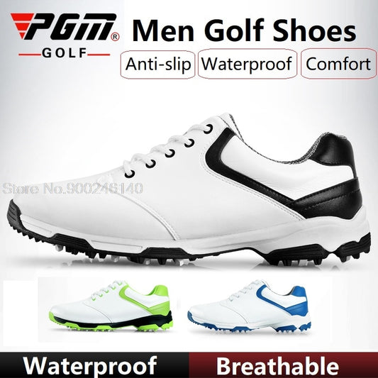 PGM Men Waterproof Golf Shoes Breathable Anti-Skid Light - KiwisLove