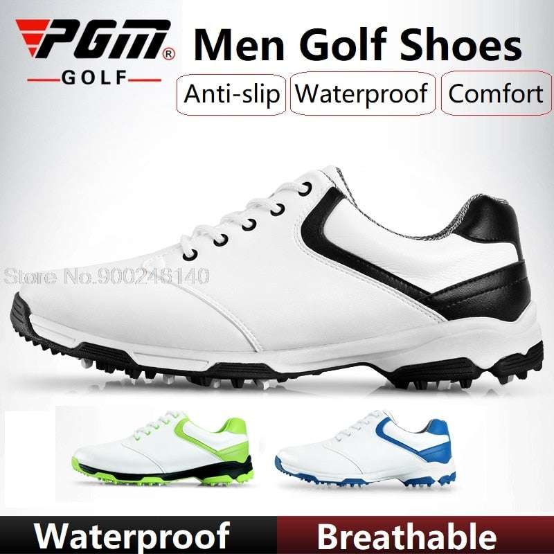 PGM Men Waterproof Golf Shoes Breathable Anti-Skid Light - KiwisLove