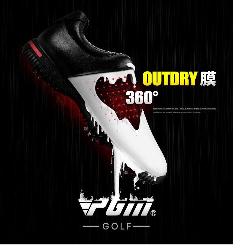 PGM Golf Shoes Men Activities Nail Automatic Revolving Sneakers Waterproof - KiwisLove