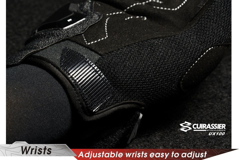 Cuirassier Touchscreen Night Reflective Motorcycle Full Finger Gloves Protective Racing Biker Riding Motorbike Moto Motocross - KiwisLove