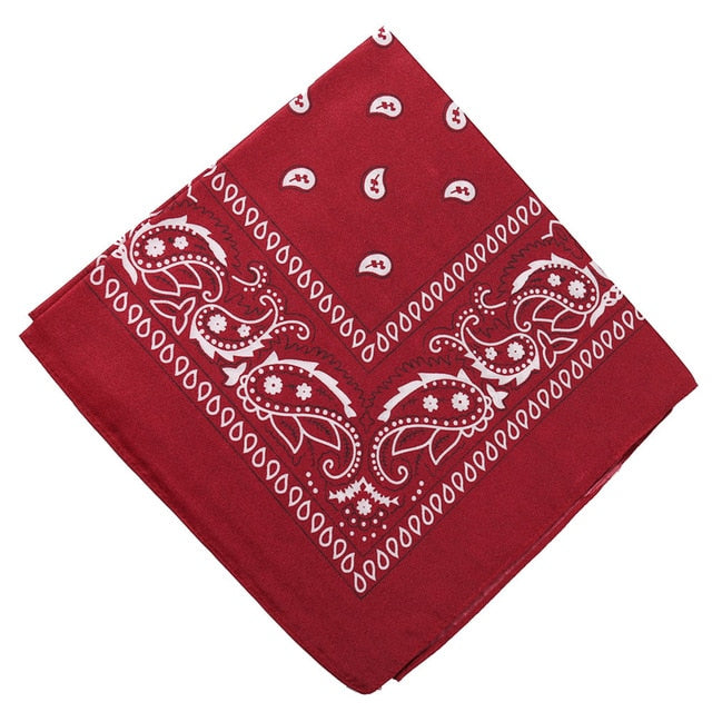 17KM Bohemian Print Bandana Hair Bands for Girls Women  Unisex Square - KiwisLove