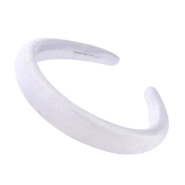 Bezel Head Silk Padded Headband - KiwisLove