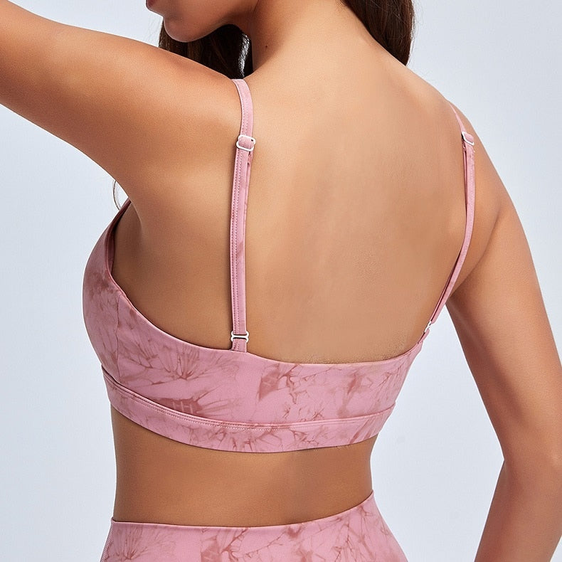 Women Yoga Top Bra High Waist Legging Fitness Sets Workout Tracksuit Gym Running - KiwisLove