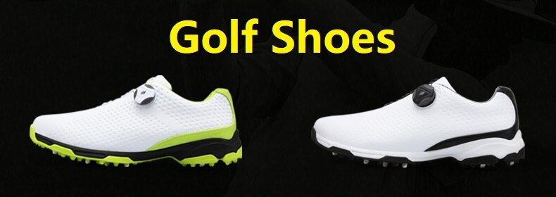 Pgm Golf Shoes Men Waterproof  Knobs Buckle Mesh Lining Breathable Slip Resistant - KiwisLove