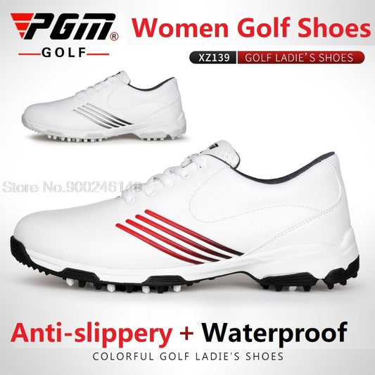 PGM Golf Shoes Woman Waterproof Breathable Sneakers Anti-slip Shockproof - KiwisLove