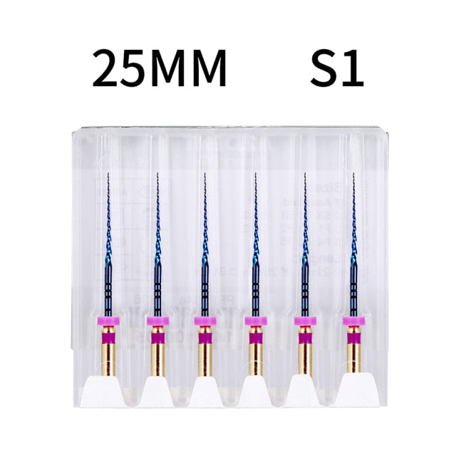 6pcs/pack 25mm,SX Dental Files Root Canal Dental Engine Use Rotary - KiwisLove