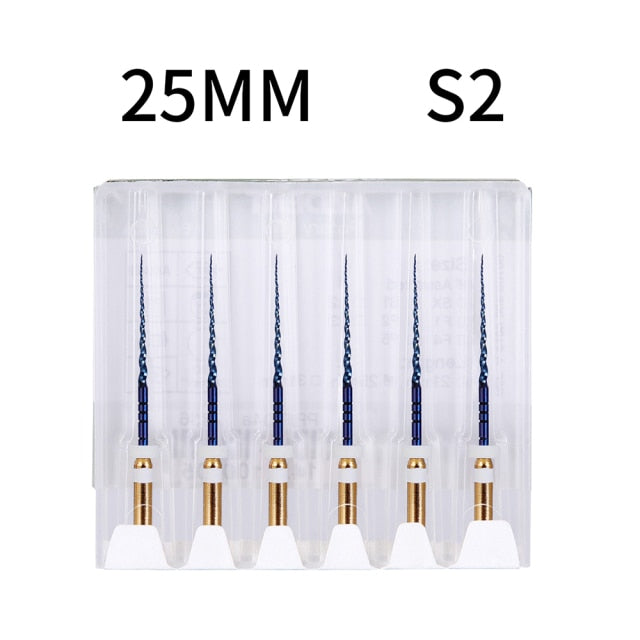 6pcs/pack 25mm,SX Dental Files Root Canal Dental Engine Use Rotary - KiwisLove