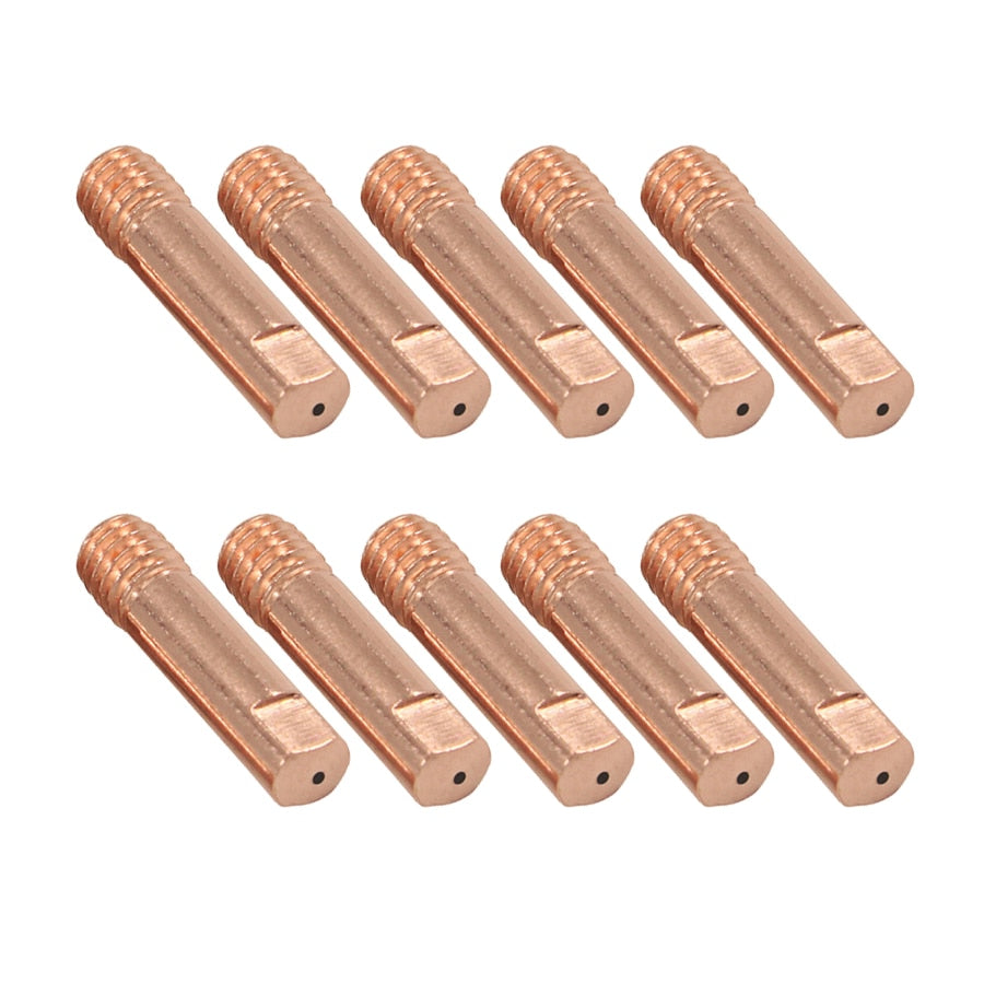 10pcs 14ak 15AK MIG MAG Welding Torch Contact Tips – M6 Copper Nozzles in Various Sizes- KiwisLove
