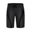 WOSAWE Men Padded Baggy Cycling Shorts Reflective MTB Mountain Bike Bicycle Riding Trousers Water Resistant Loose Fit Shorts - KiwisLove
