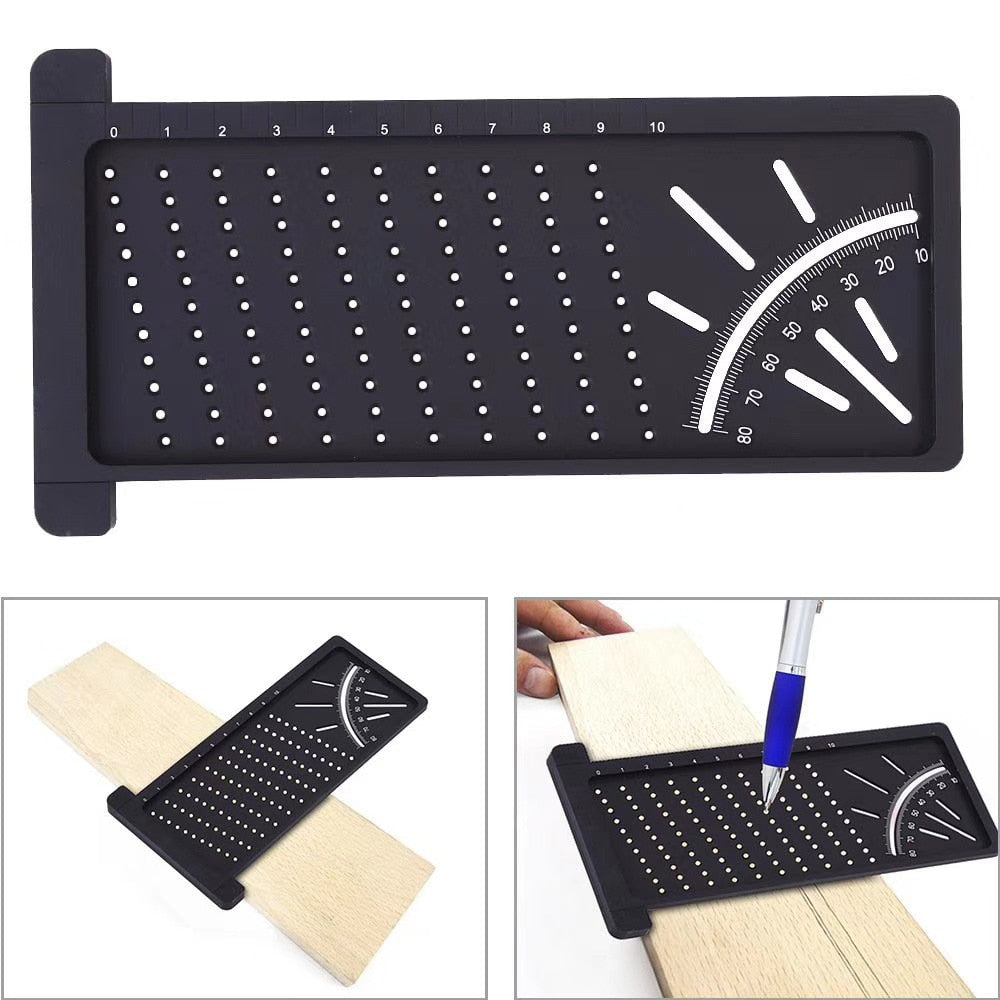 Scribe Mark Line Gauge T-Type Cross-Out   Angle Ruler Precision - KiwisLove