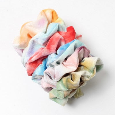 6pcs Velvet Scrunchies  Elastic Hair Bands - KiwisLove
