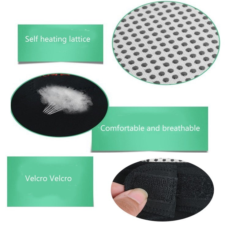 2pcs Tourmaline Thin Self Heating Elbow Pads Magnetic Therapy - KiwisLove