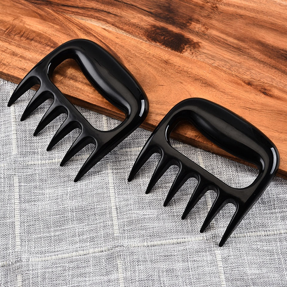 2 pcs BBQ Meat Shredder Claws Handle Shred Cut Meats Splitter Ultra Sharp Blades Separator Heat Resistant - KiwisLove